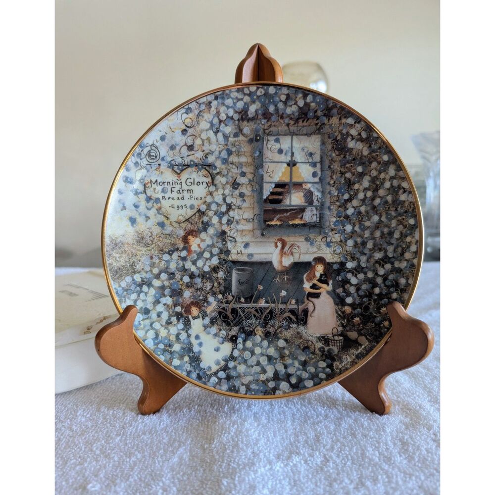 Franklin Mint Welcome Visitors Carol Endres Limited Folk Art Plate